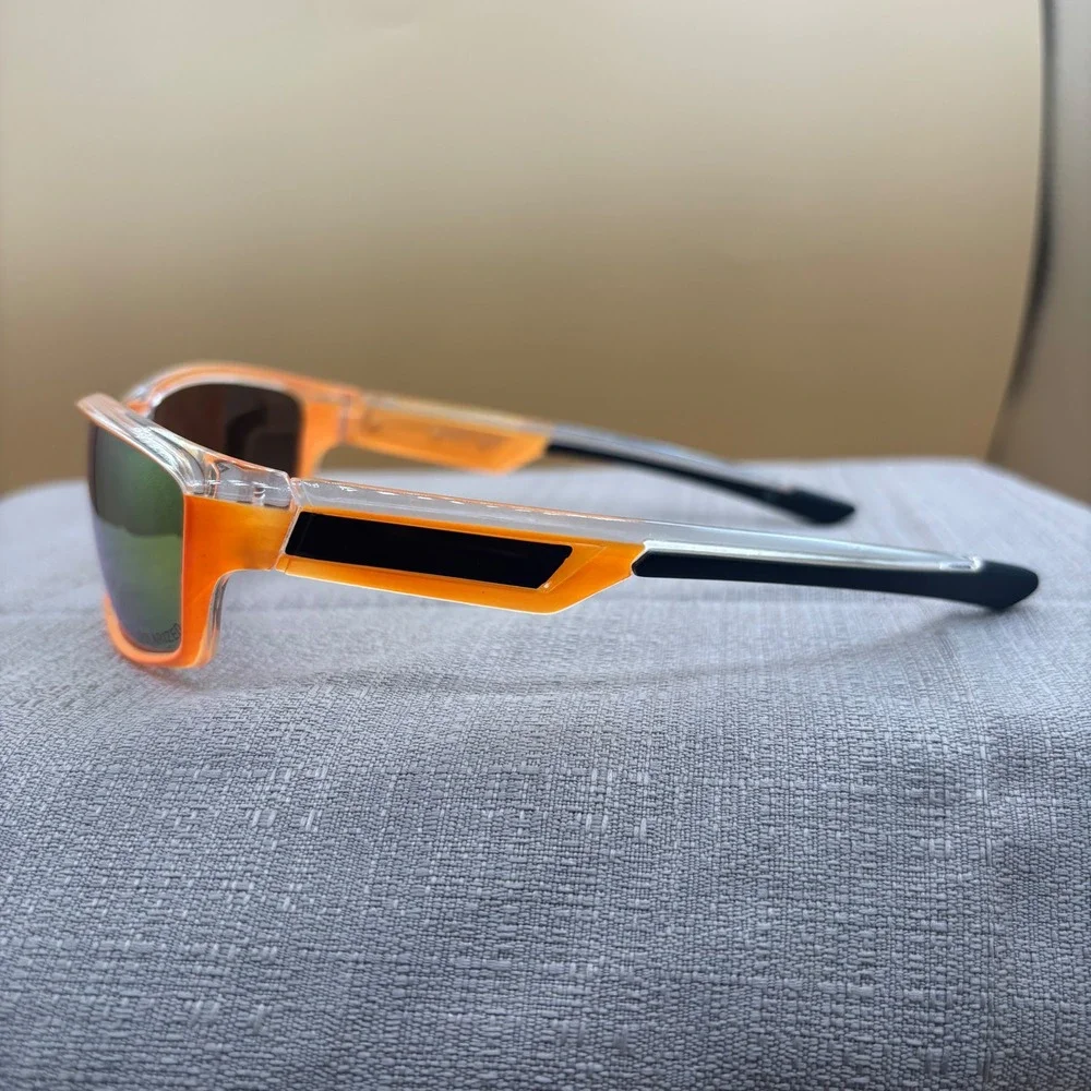 VerDX 5054PVX Sport Sunglasses Unisex OS Neon Orange Polarized Gorpcore